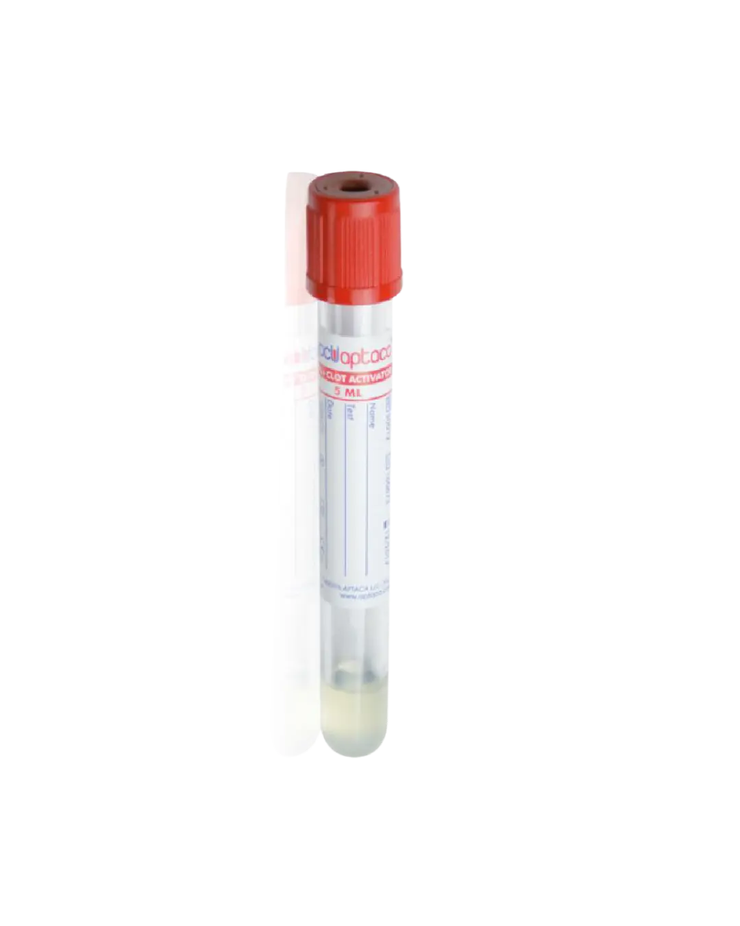 Tubo de extracción al vacío con gel separador y activador de coágulo